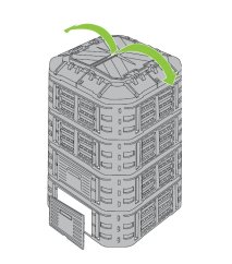 ALDOTRADE záhradný kompostér Multi 1120l
