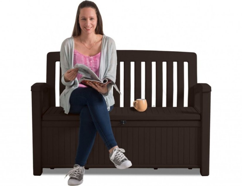 Lavica Patio Bench hnedá