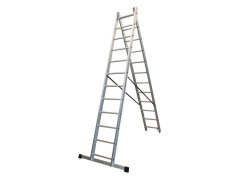 ALDOTRADE Rebrík Al dvojdielny Profi 2x13