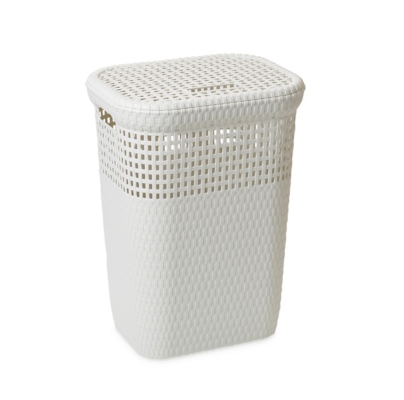 ALDOTRADE Kôš na špinavú bielizeň Ratan 60l - Názov varianty: Šedá