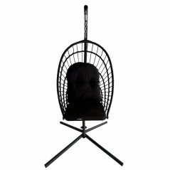 Skladacie závesné kreslo ERIS čierne