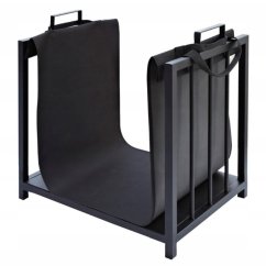 Kovový stojan na drevo s prenosnou taškou 51x37x50, 5cm