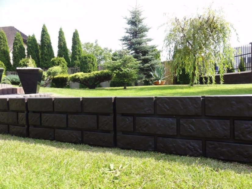 ALDOTRADE Záhradná plastová palisáda MÚRKA 2,2m - Názov varianty: Teracota