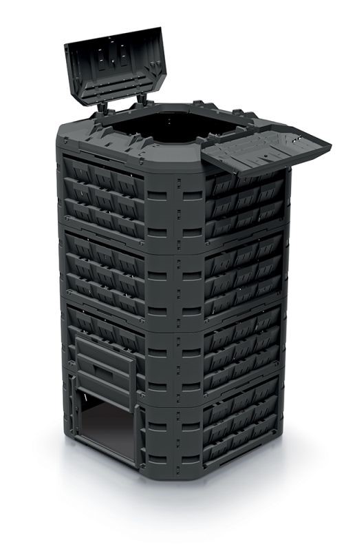 Kompostér COMPOGREEN VARIO 1250l čierny