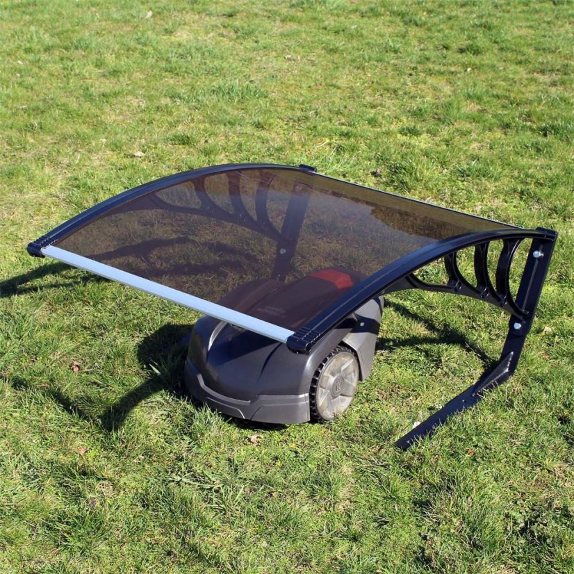 Prístrešok pre robotickú kosačku hnedý 80x60x40
