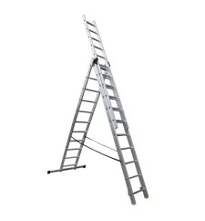 ALDOTRADE Rebrík trojdielný hliníkový PROFI 3x11