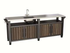 Keter grilovací stolík Deco UNITY 415L orech