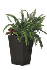 ALDOTRADE Kvetináč Rattan Planter S 23,6l antracit
