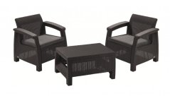 Keter záhradný set Corfu WEEKEND grafit