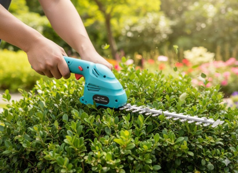 Akumulátorové záhradné nožnice 2v1, 7,4 V