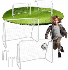 Futbalová bránka 124x96x61 cm so sieťou, 2ks