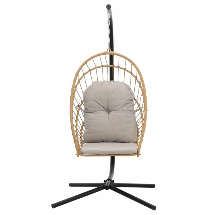 Skladacie závesné kreslo ERIS hnedé