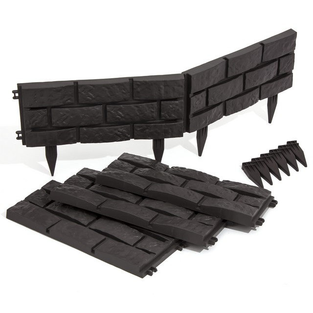 ALDOTRADE Záhradná plastová palisáda MÚRKA 2,2m - Názov varianty: Teracota