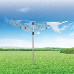 Záhradný sušiak 4 ramená - 50m s obalom proti dažďu a puzdrom