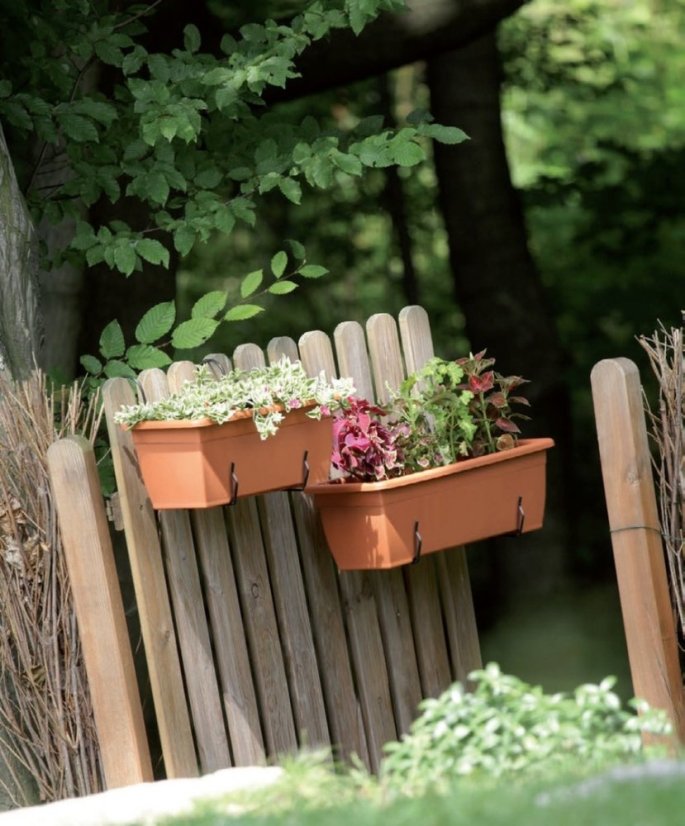 ALDOTRADE Truhlík BALCONY CAN 60 cm + zavlažovací systém