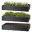 Vyvýšený záhon hnedý 6 dielov 61x21cm