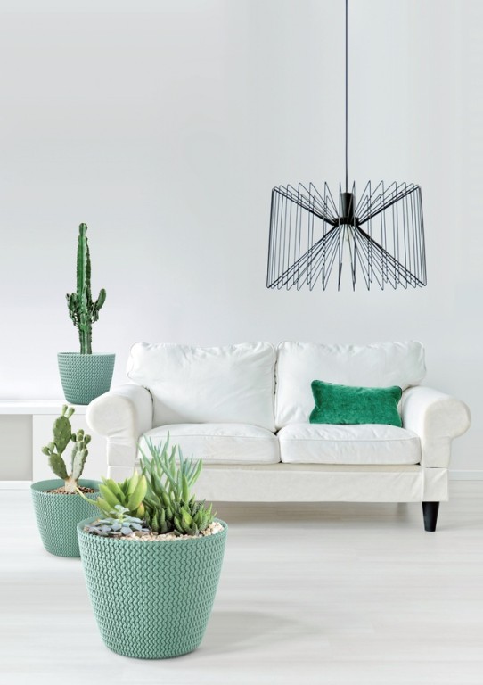 Kvetináč okrúhly SPLOFY priemer 26 cm - Názov varianty: Krémová