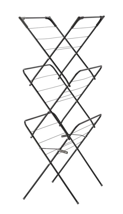 Sušiak na bielizeň CAMILLA čierny