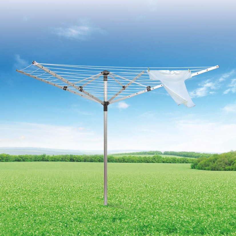 Záhradný sušiak 4 ramená - 50m s obalom proti dažďu a puzdrom