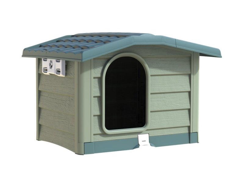 ALDOTRADE Psia búda Bungalow strednej 89x75x62cm - Názov varianty: Zelená