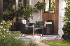 Keter balkónový set Claire grafit