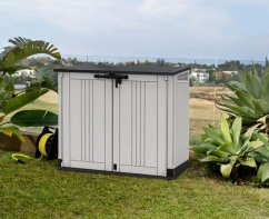 Keter záhradný prístrešok Store It Out Midi antracit, 132x71, 5x113, 5 cm