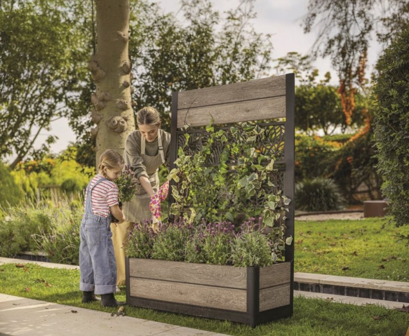 Keter kvetináč Deco Tulip 110 L 2 panely jaseň