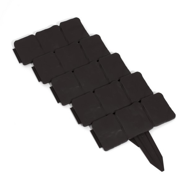 ALDOTRADE Záhradný obrubník plastový kameň 2,5m - Názov varianty: Sivá