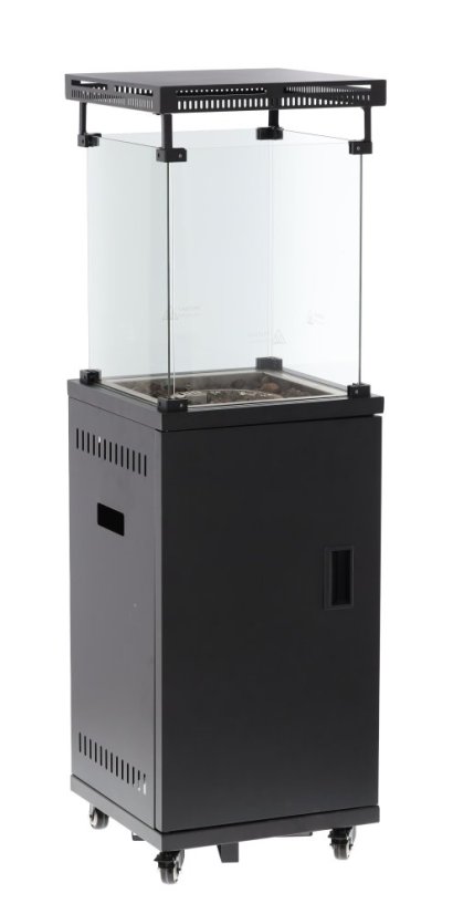 ALDOTRADE terasový plynový ohrievač BISTRO 136cm čierny