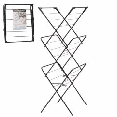 Sušiak na bielizeň CAMILLA čierny