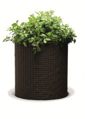 Keter Kvetináč Cylinder M 18L hnedá