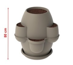 Veľký okrasný kvetináč OASI cappuccino