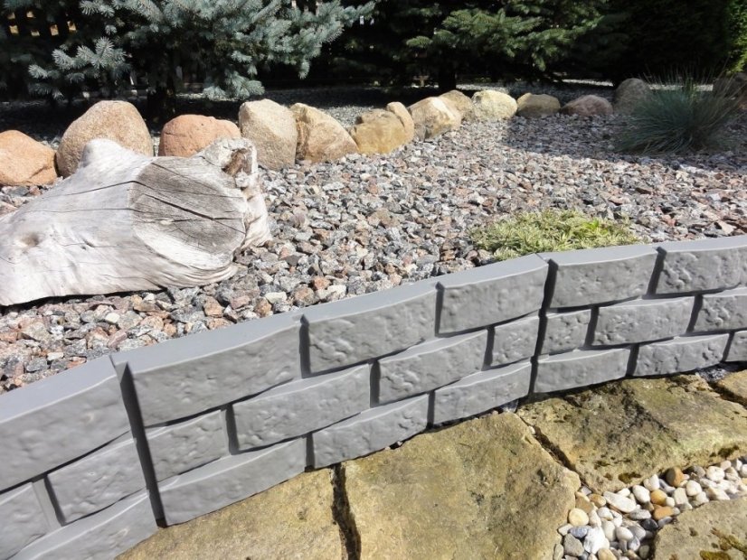 ALDOTRADE Záhradná plastová palisáda MÚRKA 2,2m - Názov varianty: Teracota