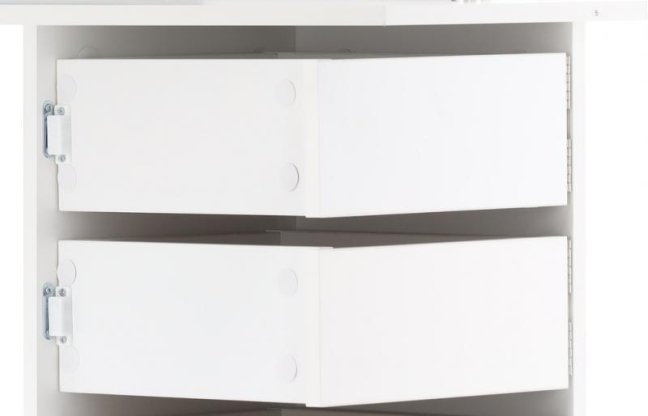 Toaletný kozmetický stolík ROHOVÝ 111x54x141,5 cm