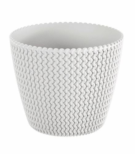 Kvetináč okrúhly SPLOFY priemer 13cm - Názov varianty: Krémová